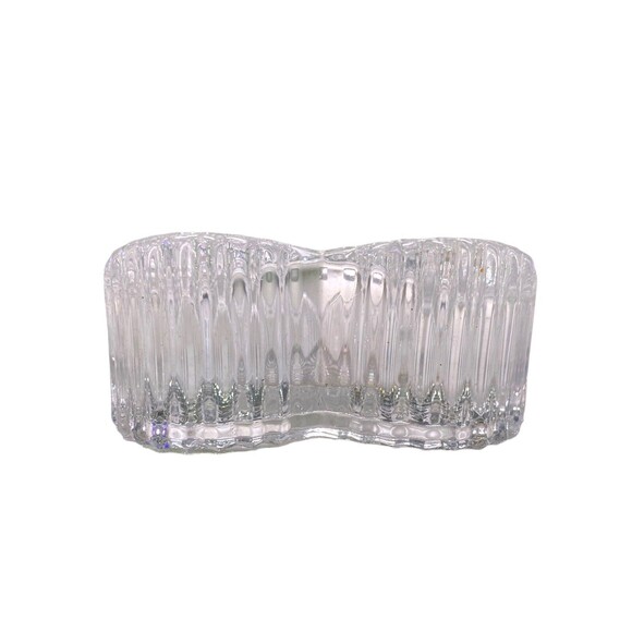PartyLite - Heart Shaped 24% Lead Crystal - Candle Holder For Votive / Tea Light - Picture 5 of 9